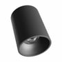 SpectrumLED Orbito Surface loftlampe set skråt forfra med den forsænkede lyskilde synlig i den mørke cylinder.