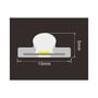 Teknisk illustration af LEDlife vandtæt slim COB LED strip, der viser dimensionerne 10mm bred og 5mm høj.