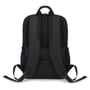 Dicota Eco Backpack SCALE til 15–17,3” set lige bagfra med polstrede stropper, bærehåndtag og netpanel.