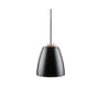 SG Armaturen Bell Midi loftslampe i sort med hvidt indre, 230 mm diameter og 261 mm højde.