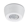 Philips Lighting LCN4150/05 trådløs udendørs park sensor i hvid plast med PIR og dagslys funktion, monteret på hvid baggrund.