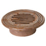 Jemi – Rund rørbrøndkarm med rist til Ø200 mm brønd/rør (179 mm skørt diameter, maks. 1,5 tons belastning)