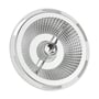 SpectrumLED AR111 LED-spot med GU10-fatning set lige forfra, med den facetterede reflektor synlig.