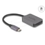 DeLock-kortlæseren til SD- og Micro-SD-kort set skråt forfra med kortåbninger og USB-C-stik synlige.