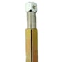 Assa Abloy SCAN/DIN-grebspind, kort model til døre på 38-43 mm, vist lodret med den riflede ende øverst.