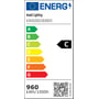 Ansell Lighting H-Cell LED bånd energimærke C, viser 960 kWh/1000h forbrug på 50 meter.