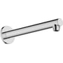 Hansgrohe Vernis Blend bruserarm i krom, 240mm lang, viser vægmonteringsplade og G ½ tilslutning med 90 graders vinkel.