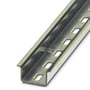 Phoenix Contact DIN skinne NS 35/15 perf, 2 meter lang, 35mm bred og 15mm høj, fremstillet i galvaniseret stål med perforeringer.