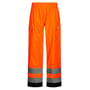 FOX6052 regnbuks fra Lyngsøe Rainwear i størrelse M, set forfra med refleksbånd og sorte afslutninger ved benene.