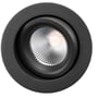 SG Armaturen Junistar Lux Isosafe downlight i grafit med 8W, 3000K og en diameter på 94 mm.