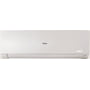 Haier Flexis indedel til luft/luft-varmepumpe med 2,5 kW ydelse, mat hvid finish og integreret wifi-funktion.