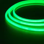 Nærbillede af LEDlife grøn neon COB strip, der viser den fleksible og lysende overflade med ensartet grønt skær.