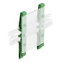 DeLock DIN-skinneclips til printkort på 122 mm holder et printkort på en DIN-skinne.