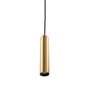 SG Armaturen Zip Tube Micro pendel i messing finish med sort indvendig lyskilde.