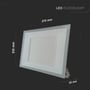 Måltegning af V-TAC 200W LED projektør med dimensionerne 375mm x 310mm x 30mm.