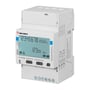 Carlo Gavazzi trefaset energimåler med Rogowski-måling og RS485, set forfra med display, knapper og terminaler.