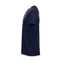 Sidevisning af Clique New Classic T-shirt 029360 i navy, str. XL, fremhæver pasform og rund halsudskæring.