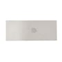 Kirschen ziehklinge med dimensionerne 150x60x0,8 mm, med diskret kirsebærlogo indgraveret midt på den matte metaloverflade.