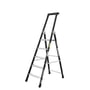 Ironside SPC-5 trappestige med fem trin, vist udfoldet i sin helhed med sorte vanger og lyse trin.