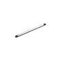 SG Armaturen SlimLine Pro LED-skinne i sort aluminium med hvid afskærmning, 270mm lang og 3,2W, med synlige tilslutningsterminaler.
