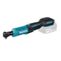 Makita 18V skraldenøgle DWR180Z, solo, med 3/8" adapter og illustreret batteri på hvid baggrund.