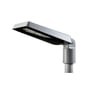 SG Armaturen Fenes LED-armatur i grå aluminium med 20W, 2420 lumen og 4000K, vist med fronten åben for at vise lysdioderne.