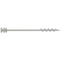 DBK 395 mm montageskrue med en spiralformet ende og en flerstrenget holder til opstropning af isoleringsplader.