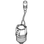 Original Grohe magnetventil med tilslutningskabel og gevind til montering i Grohe armaturer.