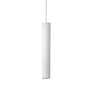 ANTIDARK Tube Flex L35 pendel i hvid metal med en sort stofledning, der måler 350mm i længden og 60mm i diameter.