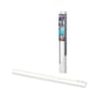 Osram Linear LED Mobile Backlight i hvid, 400mm lang, vist med og uden emballage på en hvid baggrund.
