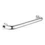 Grohe Essentials badekarsgreb i krom, 450 mm funktionel længde med poleret overflade og skjulte skruer.