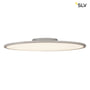 SLV Panel 60 LED loftlampe i alu-grå, rund model med 60 cm diameter og 3000K lysfarve.