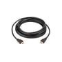 Aten HDMI 2.0-kabel på 5 meter rullet i flere omgange med begge guldfarvede hanstik synlige foran.
