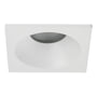 Astro Lighting 5794 Minima Square downlight set fra siden, viser den matte hvide kant og dybde.