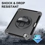 4smarts coveret til iPad Pro 11" demonstrerer 'Shock & Drop Resistant' design med tekst og et visuelt bevis for 2 meters faldtest.