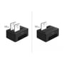 Illustration af DeLOCK Dual Docking Station, der viser kloning af 2.5" SSD'er og sletning af et drev.