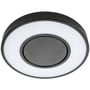 SG Armaturen Circulus LED armatur, sort, rundt design med 19W LED, 1345 lumen og 3000K lysfarve.