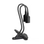 Kobi PLANTY CLIP DUO klemmelampe set forfra med to sorte, fleksible arme og en bred klemme.
