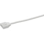 SG Armaturen SlimLine tilslutningsledning på 3000 mm, hvid mat, med hunstik til LED-skinner.