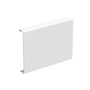 Wibe WGX-S F80 frontpanelet er 2x100mm bredt og i hvid RAL9003/70, vist uden baggrund.