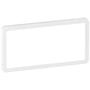 LK FUGA – Slim design ramme uden midtersprosse, 1x2 modul, hvid