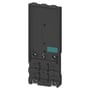 Siemens AS-i montageplade K60, model 3RK1901-0CB01, fremstillet i sort plast med monteringshuller til kabler.