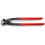 Knipex bindetang 9901, 250 mm, med røde dyppede greb og et åbent kæbeparti på hvid baggrund.