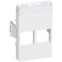 LK CLIC'LINE® Dataudtag 1 modul, til 2 stk. LexCom® RJ45 konnektor - hvid