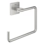 Grohe Start Cube håndklædering i Supersteel finish, lavet af metal med en bredde på 188 mm, vist med vægmontering.