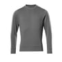 Model af Mascot Carvin sweatshirt i mørk antracit, str. L, viser den moderne pasform og isoli-materiale for øget komfort.