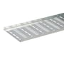 Wibe Kabelplade W4, 75mm bred, 3m lang, fremstillet af elforzinket stål med perforeringer til kabelmontering.