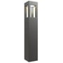 Ansell Lighting Aries pullert på 900mm i grafit aluminium, der udsender varmt hvidt lys fra toppen.
