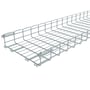 Legrand gitterbakke FC 105/450-E er 3 meter lang, 450 mm bred og 105 mm høj i elektrogalvaniseret stål.