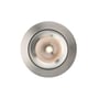 SLC One 360° LED downlight i børstet aluminium med 8W effekt og justerbar lysfarve fra 1800-3000K, monteret på hvid baggrund.